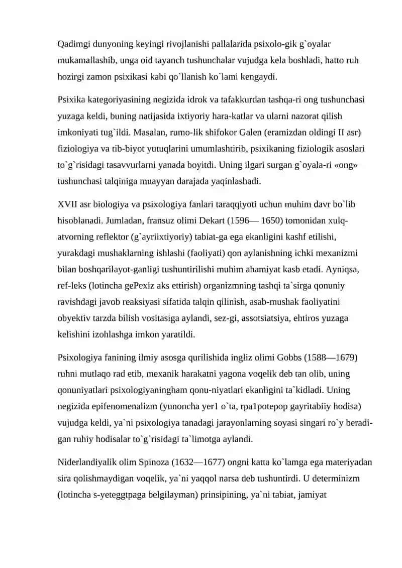 Psixologiya tarixidagi nazariyalar tahlili 4