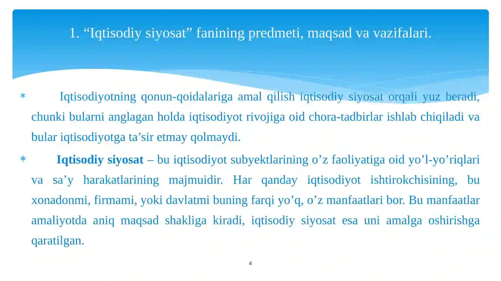 IQTISODIY SIYOSAT 4