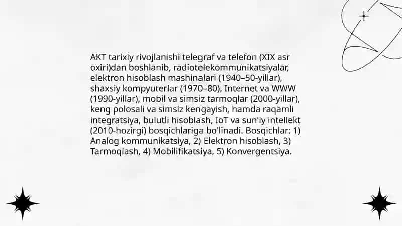 Zamonaviy axborot kommunikatsiya texnalogiyalarining tushunchasi va tasnifi 4