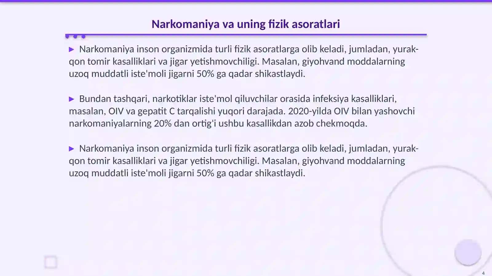 Narkomaniya va uning asoratlari 4