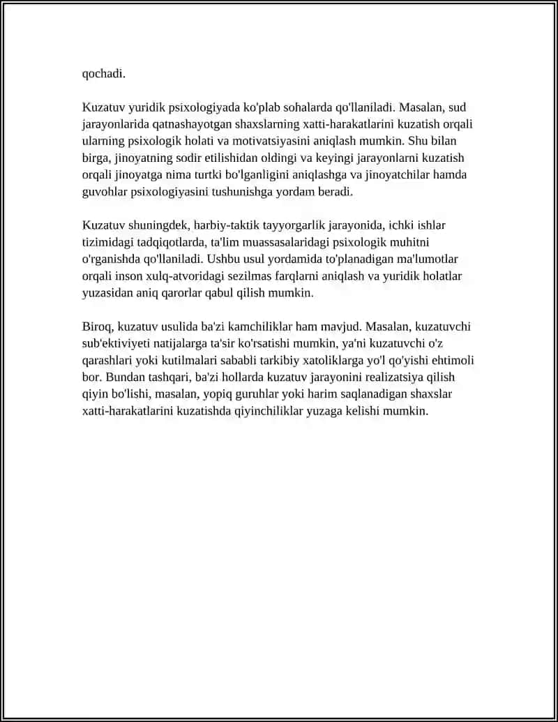YURIDIK PISIXOLOGYA USULLARI 4