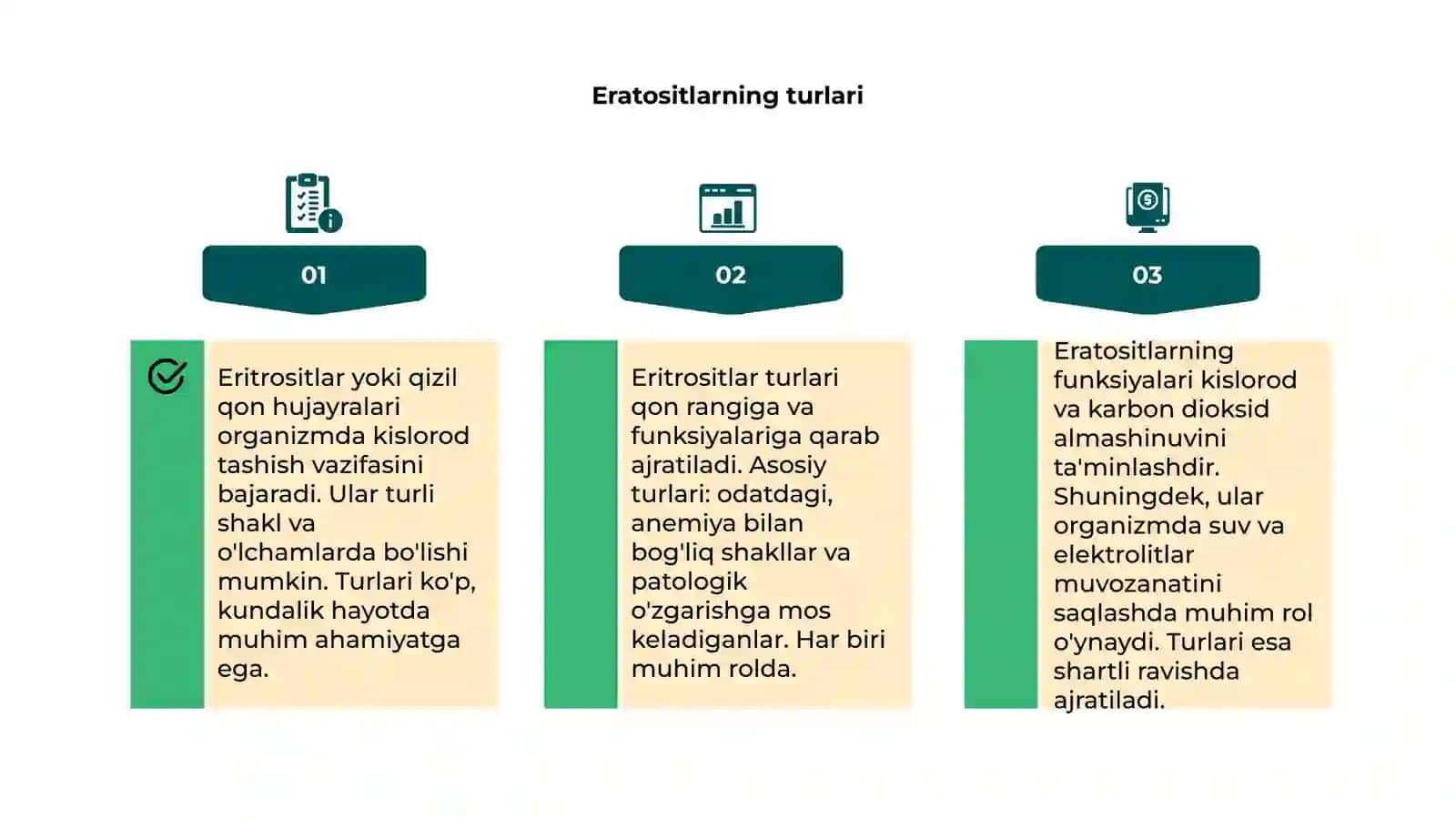 Eritrositlar, turlari funksiyalari 4