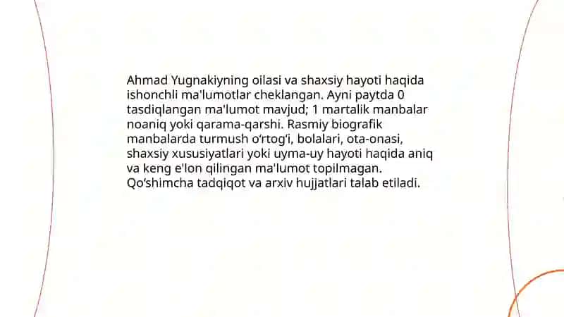 Ahmad Yugnakiyning hayoti va tarjimai holi 4