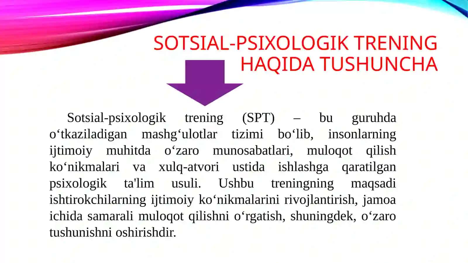 PSIXOLOGIK TRENING HAQIDA TUSHUNCHA 4