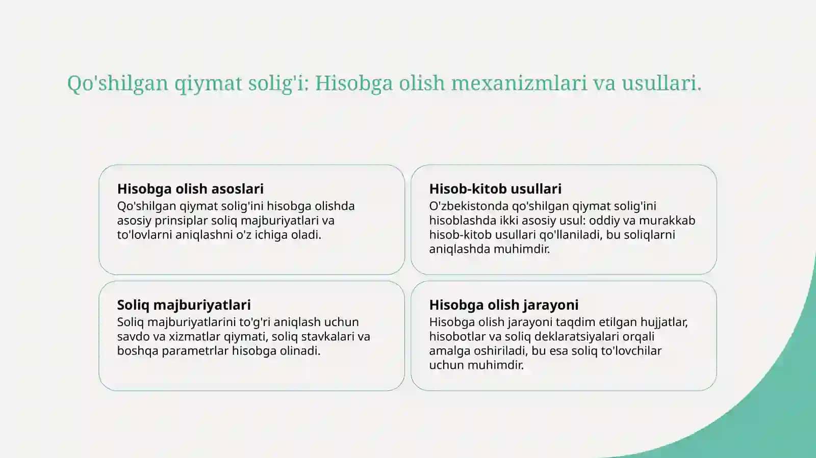 Qo'shilgan qiymat solig'i 4