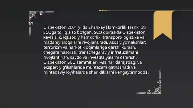 O'zbekistonning xalqaro tashkilotlar bilan hamkorlik aloqalari 4