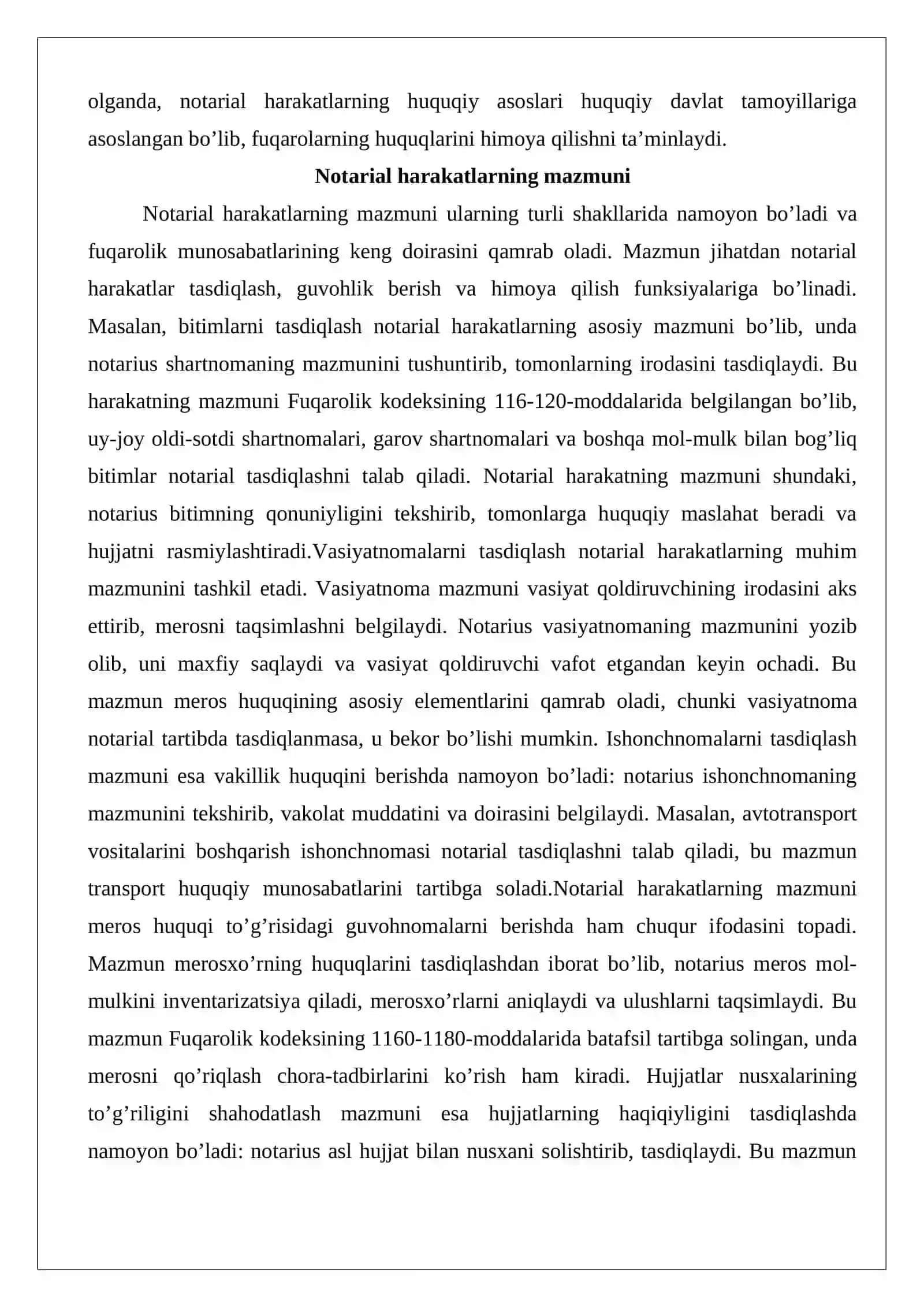 Notarial harakatlarning tasnifi 4