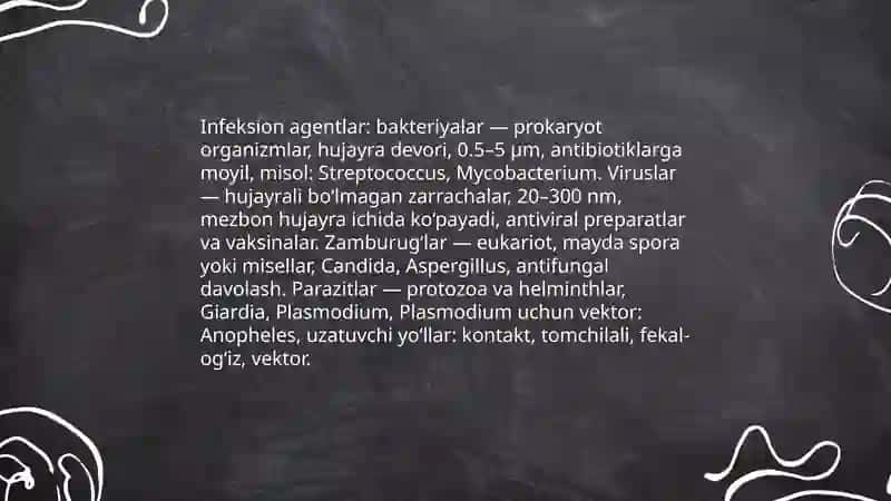 Umumiy infeksion jarayonlar haqida tushuncha 4