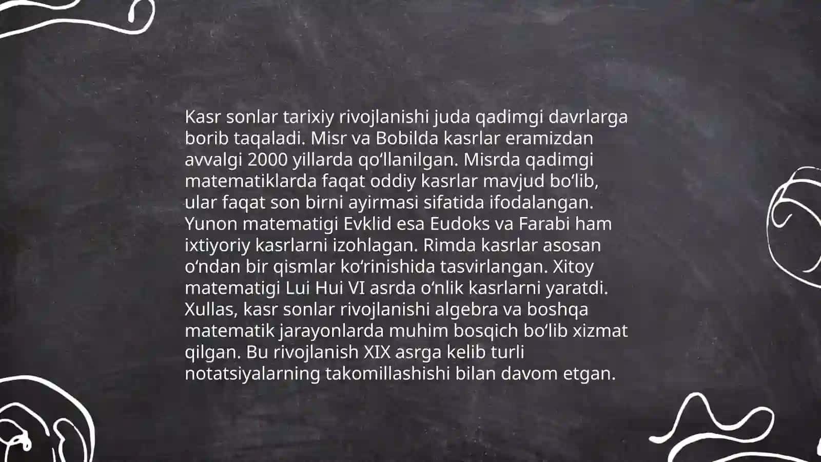 Kasr va manfiy sonlar 4