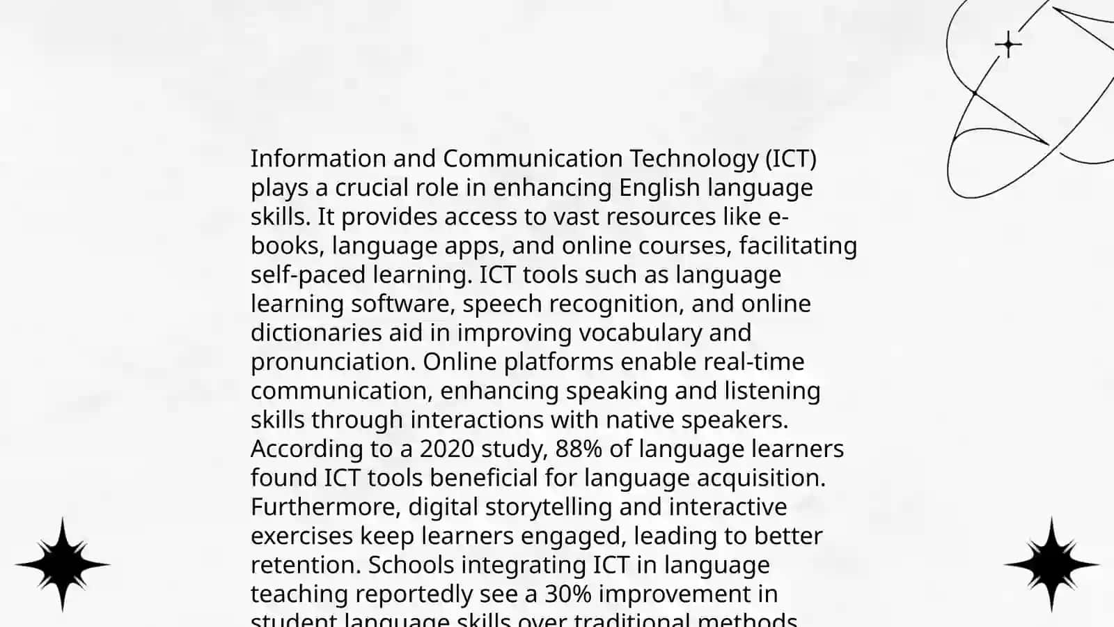 Changing Impact of Information and Communication Technology on English 4