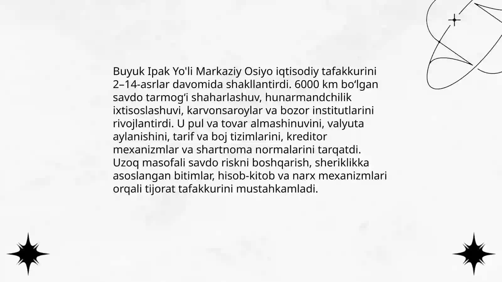 Markaziy Osiyo xalqlarining iqtisodiy tafakkuri 4
