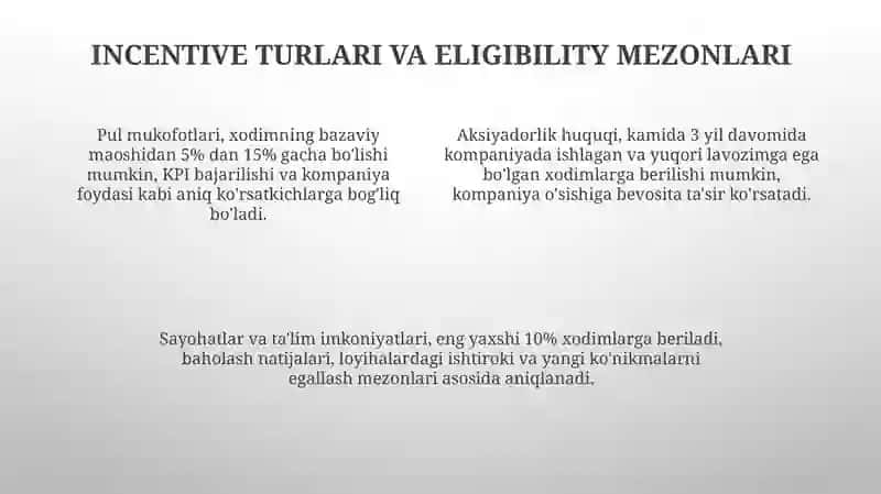 Xodimlarni ragʻbatlantirish tizimi 4
