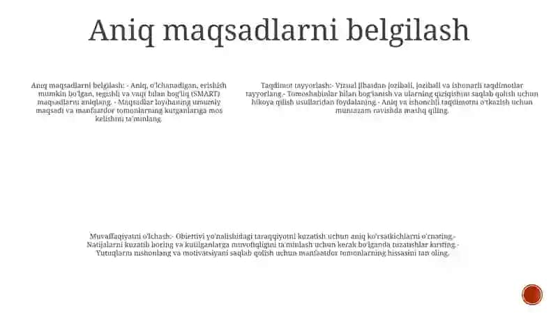 Taqdimot Tayyorlash 4