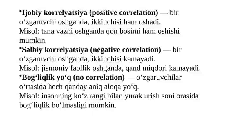Korrelyatsion bog‘lanish 4