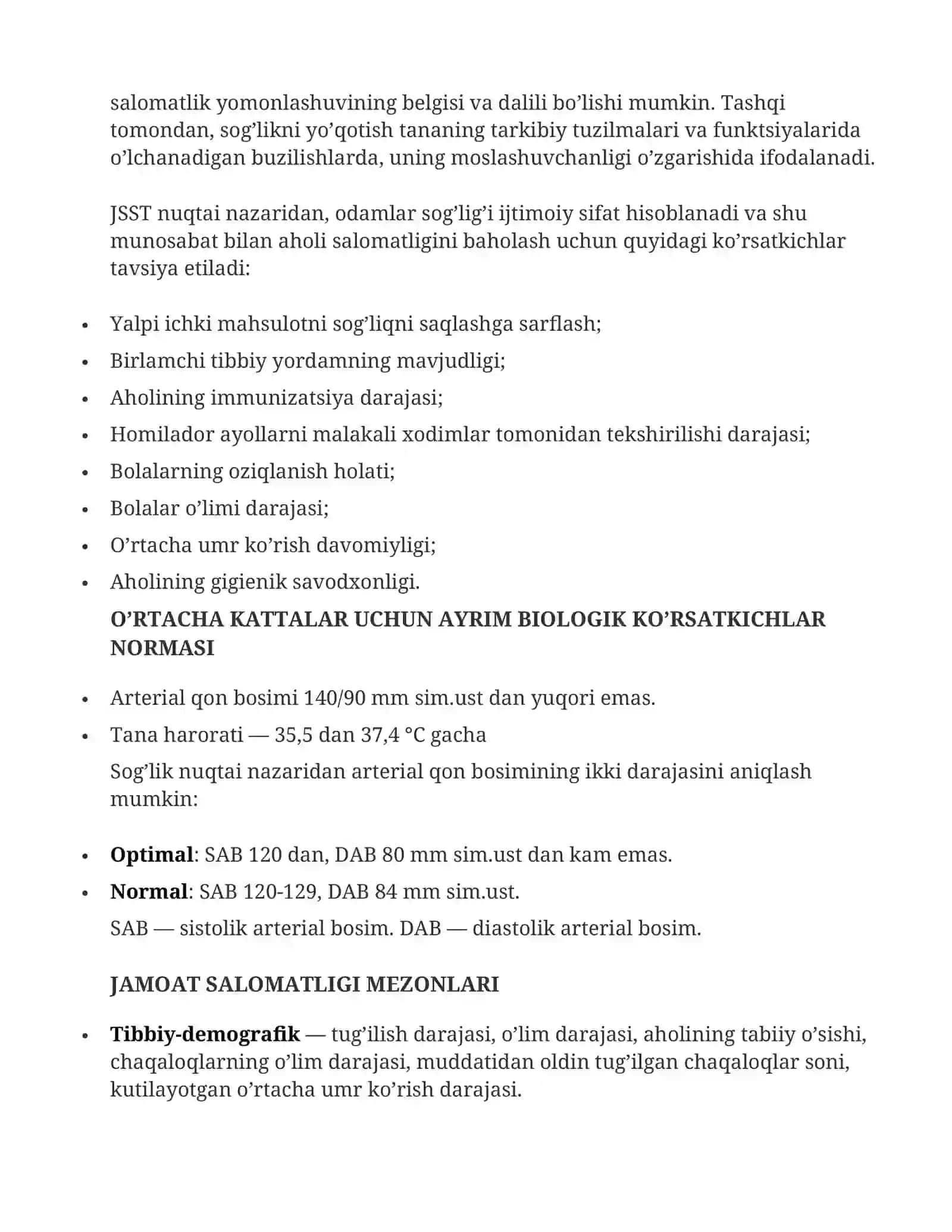 Salomatlik haqida tushuncha 4