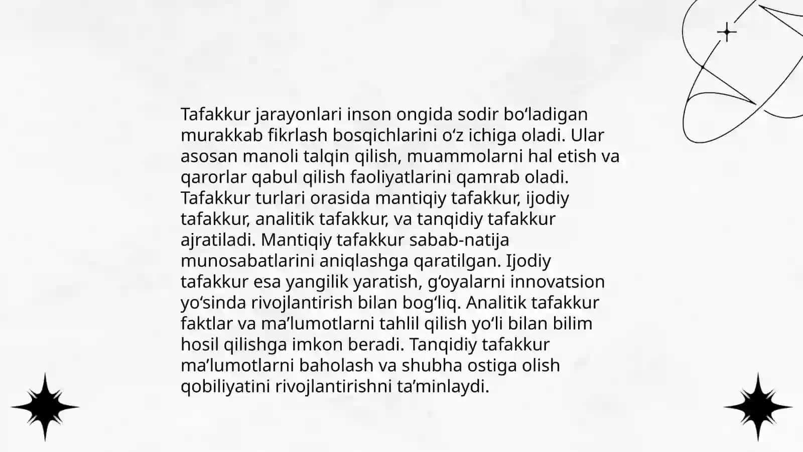 Tafakkur borasidagin psixologik nazariyalar 4