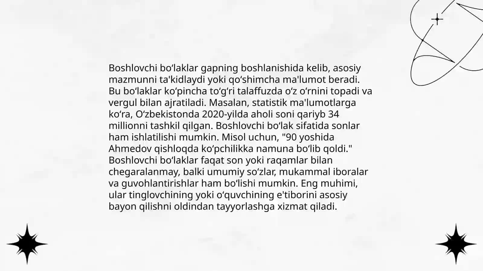 Gap boʻlaklari tipologiyasi 4