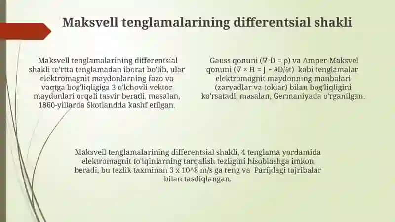 Maksvell Tenglamalari 4