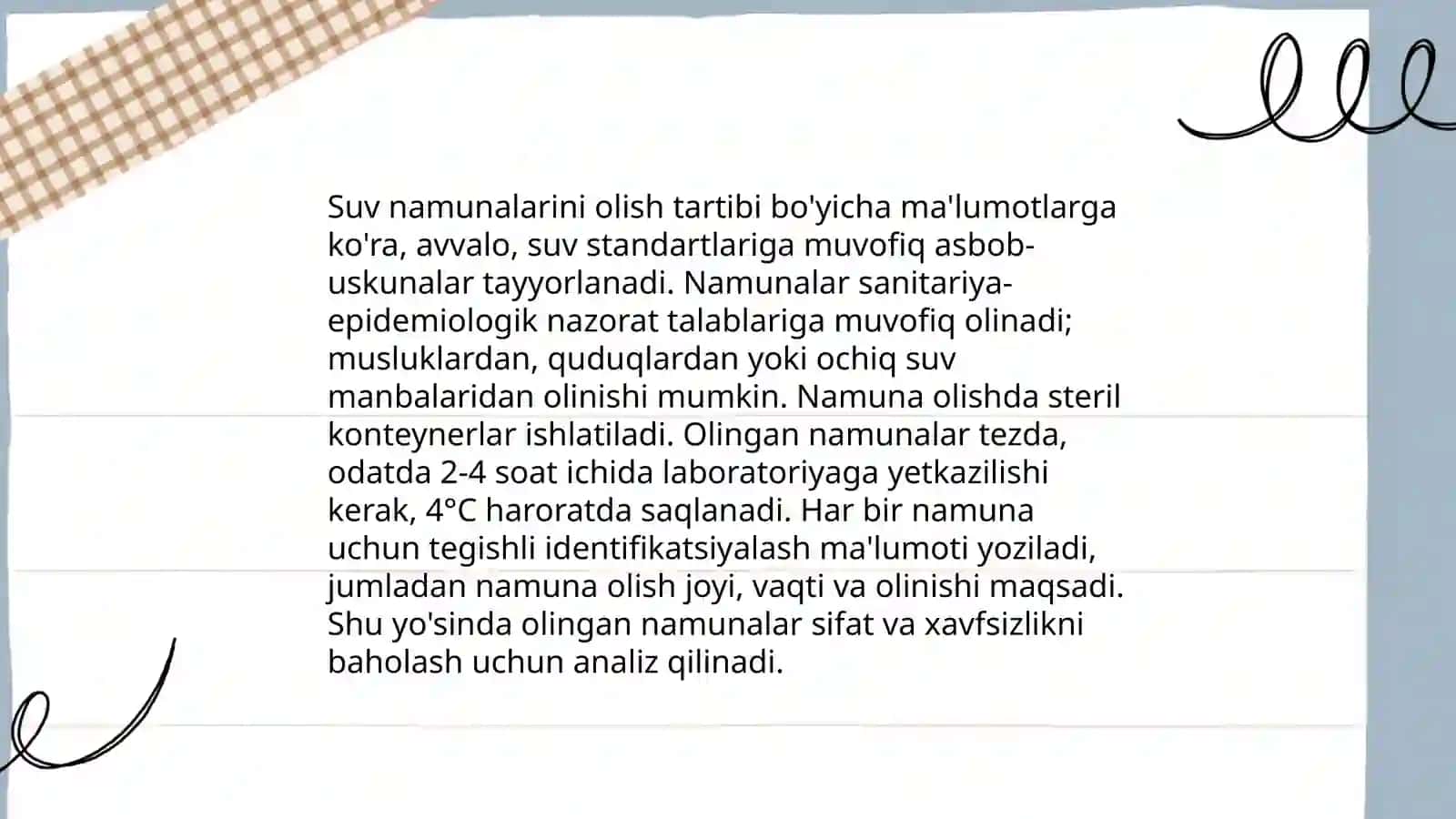 Suv namunalarini olish 4
