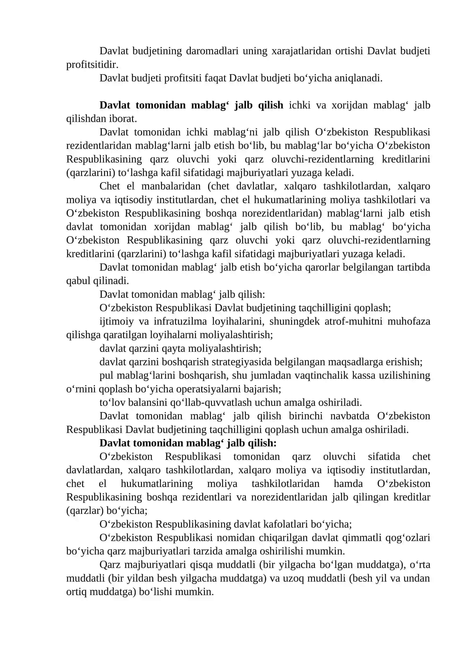 Budjet tizimi budjetlarining ijrosi 4