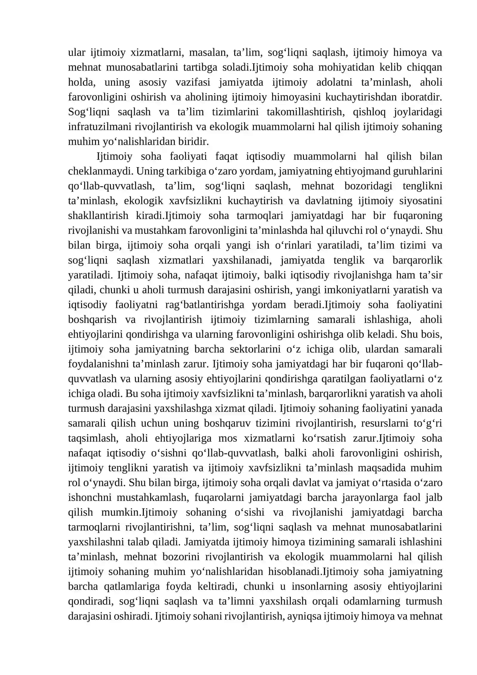 Ijtimoiy soha tushunchasi va uning faoliyati 4