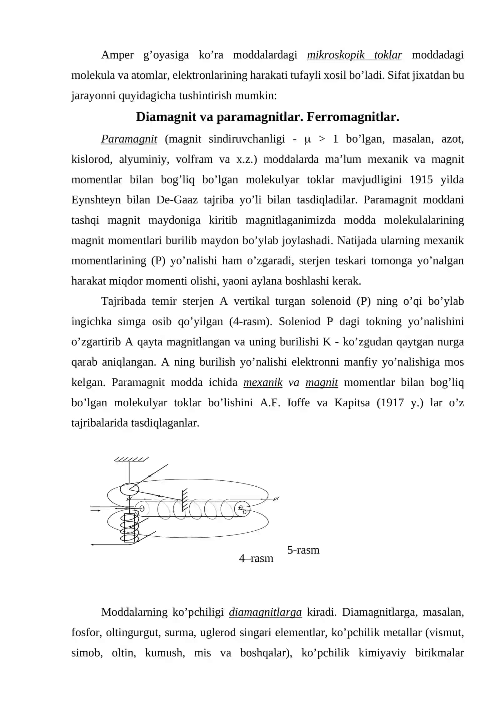 Magnit maydoni va moddaning magnit xossalari 4