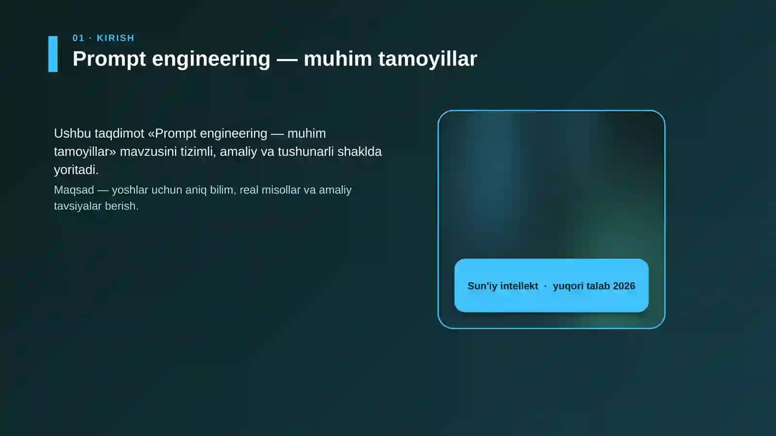 Prompt engineering — muhim tamoyillar 4