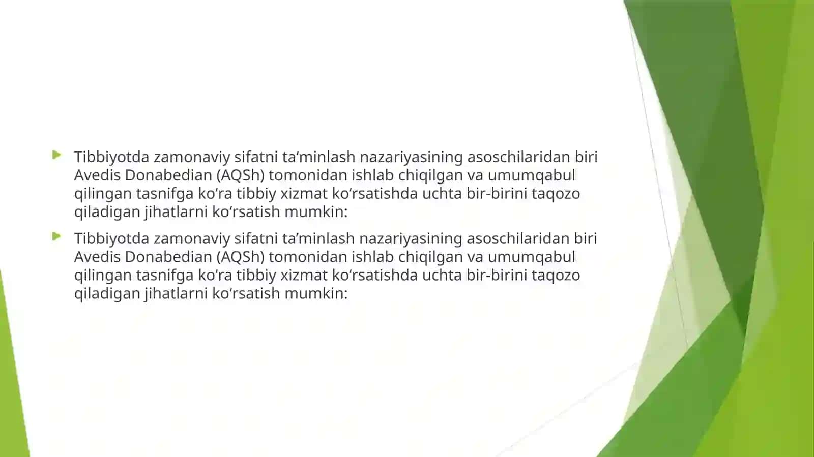 Sogʻliqnisaqlashda Sifat tushuncha 4