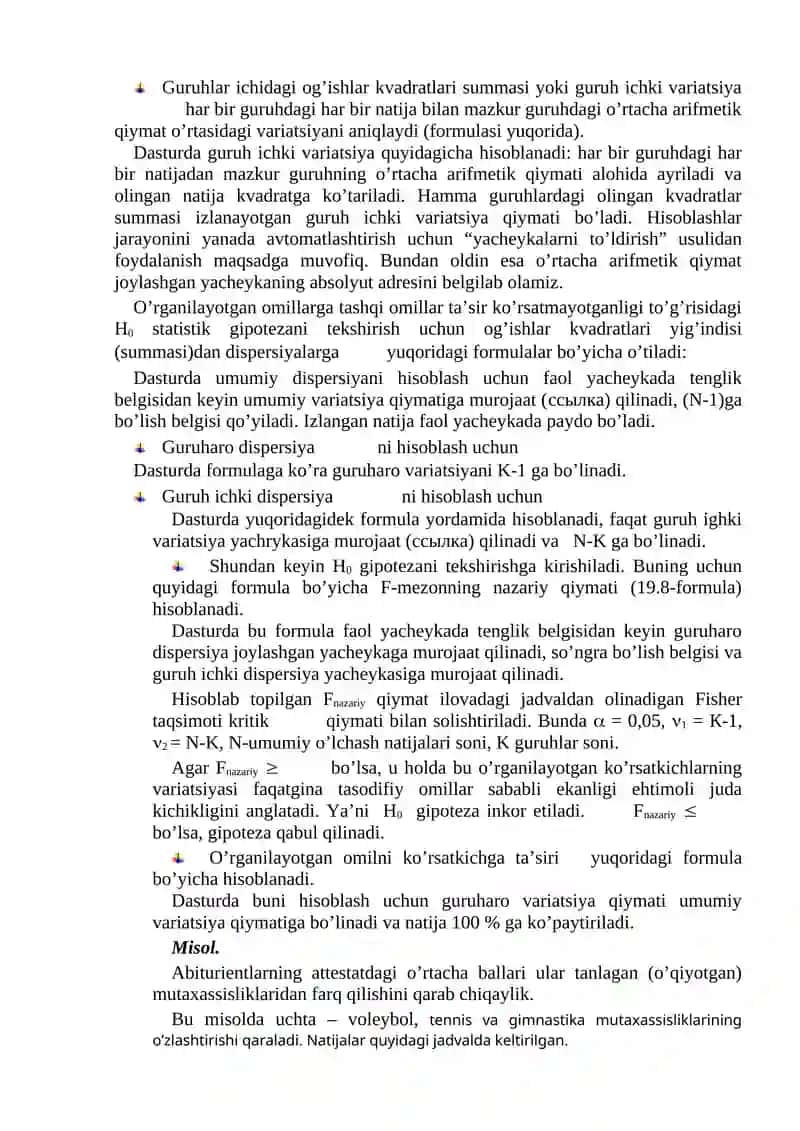 Dispersion tahlil 4