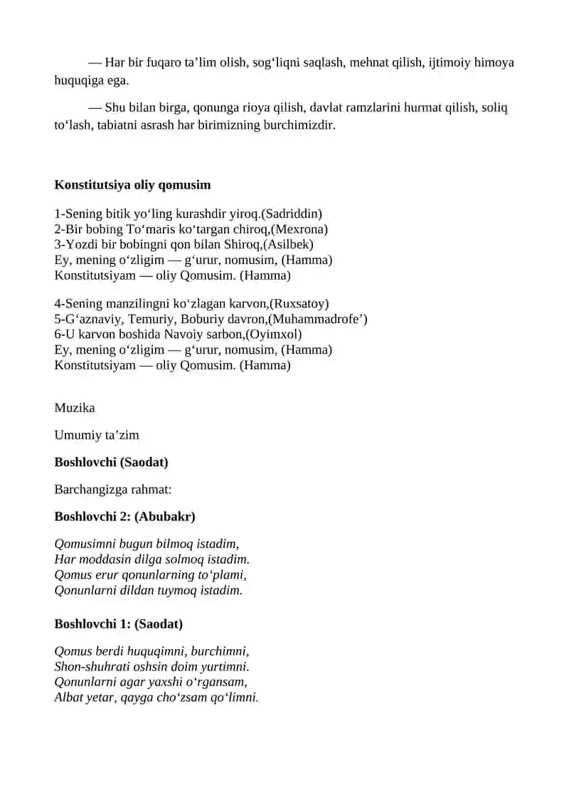 O‘ZBEKISTON RESPUBLIKASI KONSTITUTSIYASI 4