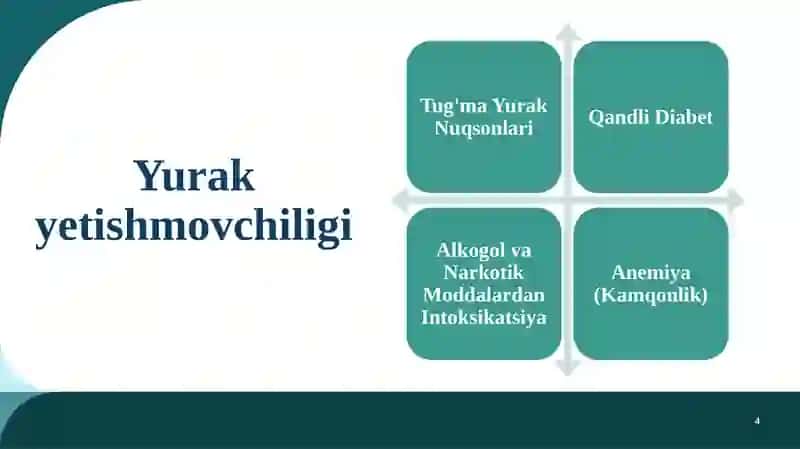 YURAK YETISHMOVCHILIGI 4