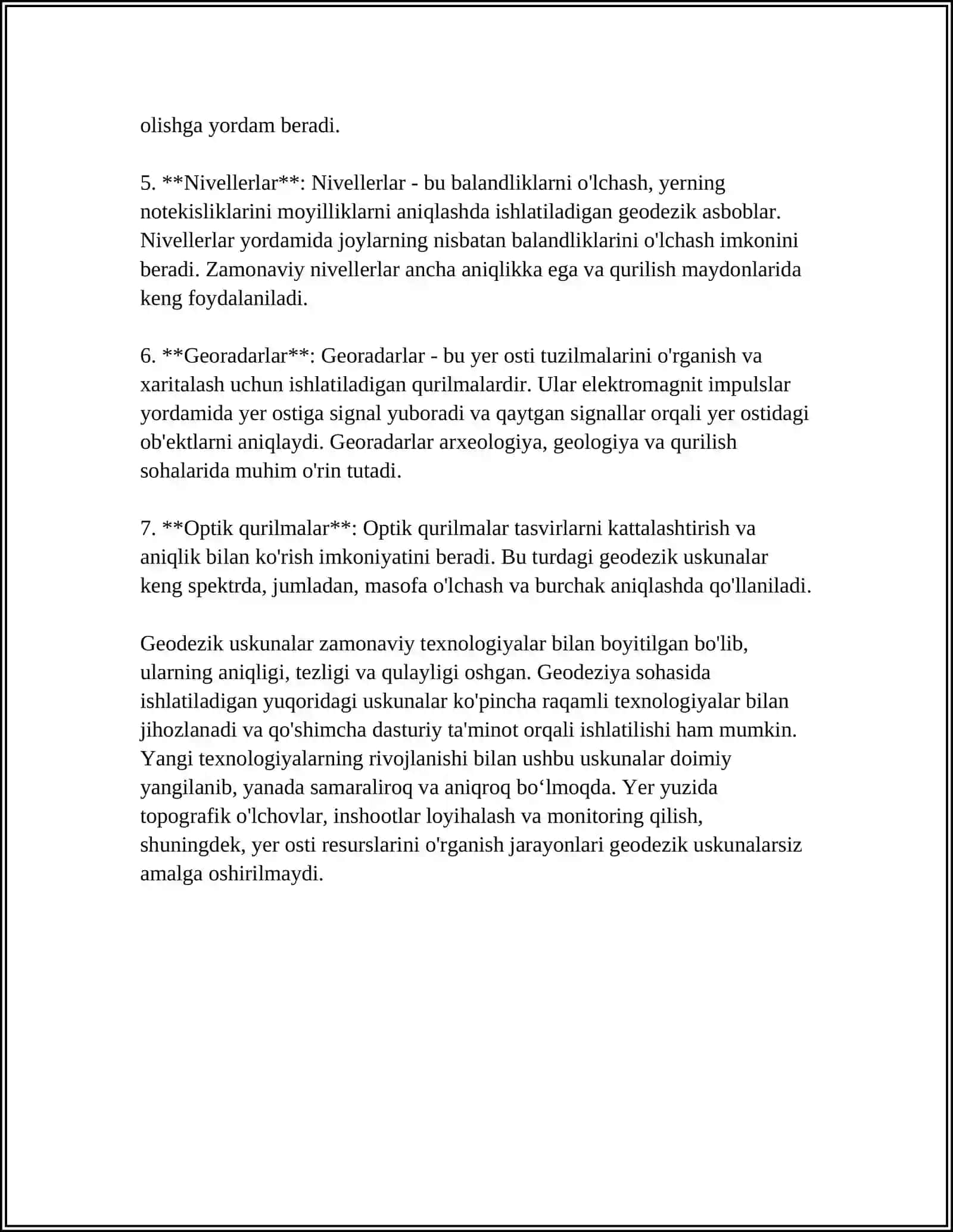 DAVLAT GEODEZIK TARMOQLARI 4