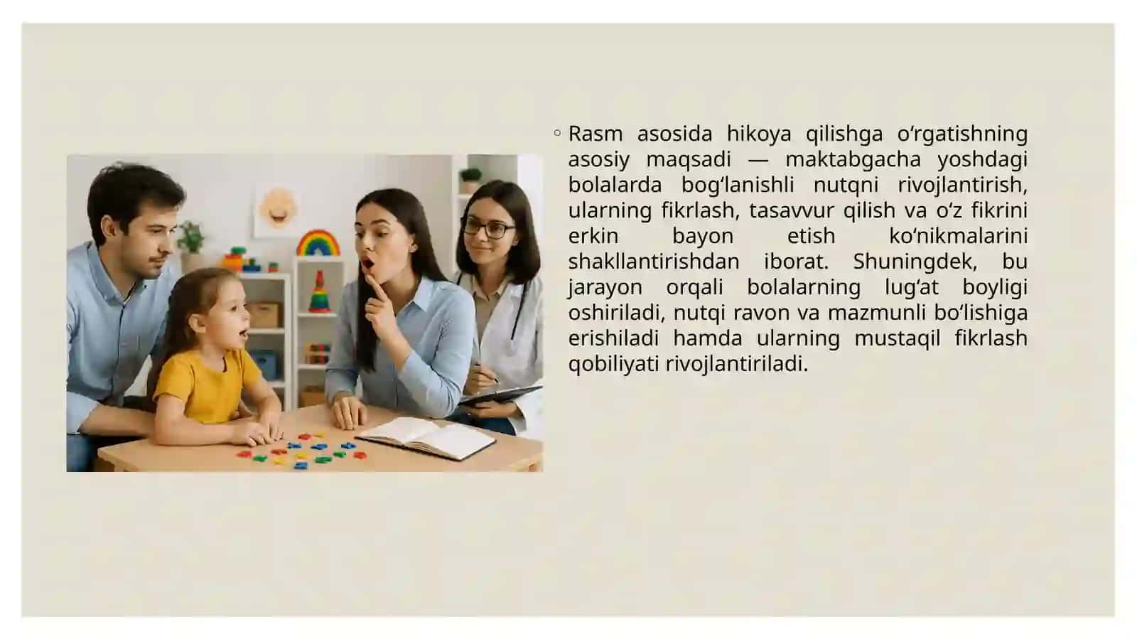 Hikoya qilishga o‘rgatish 4