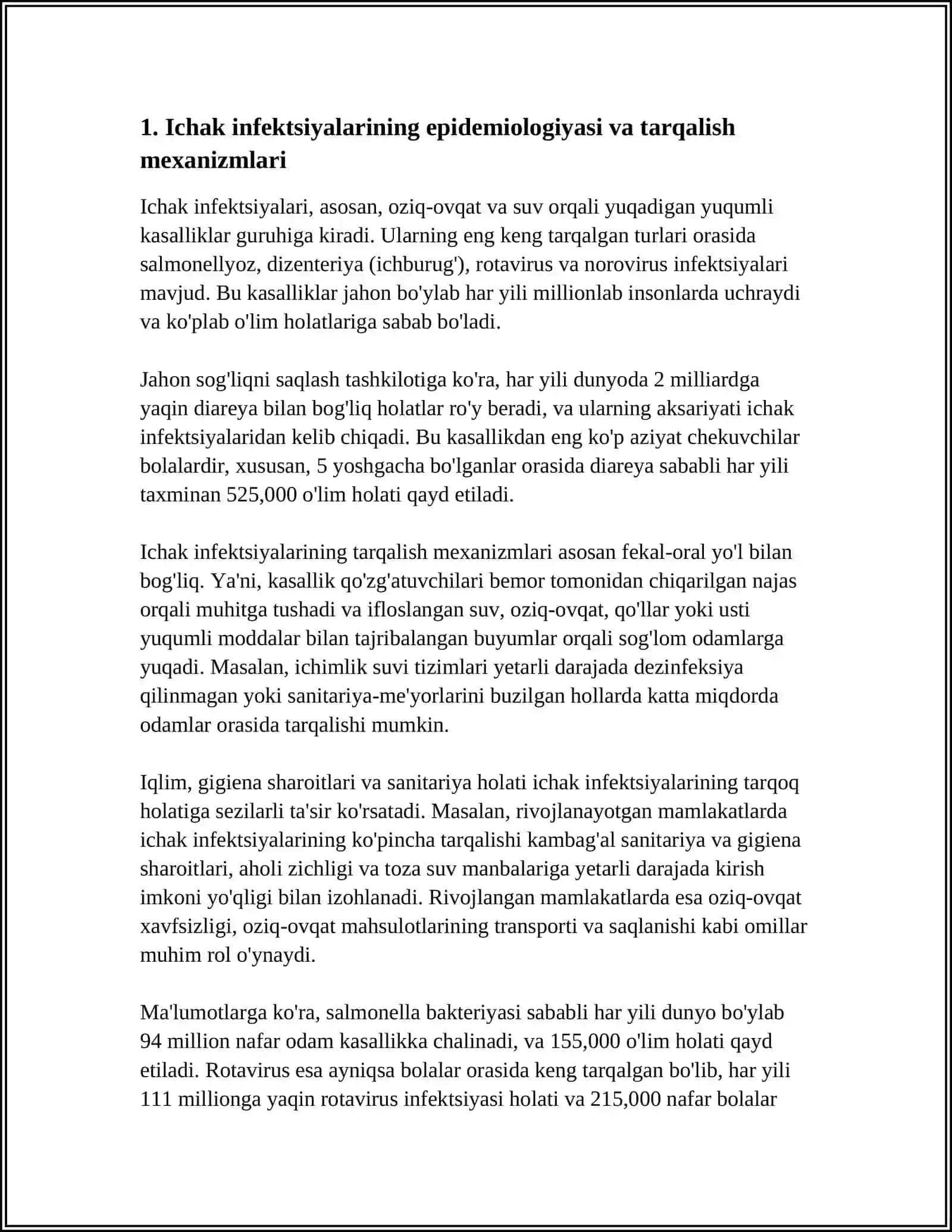 ICHAK INFEKSIYALARI BATULIZM OVQAT TAKSIKOINFEKSIYALARI 4