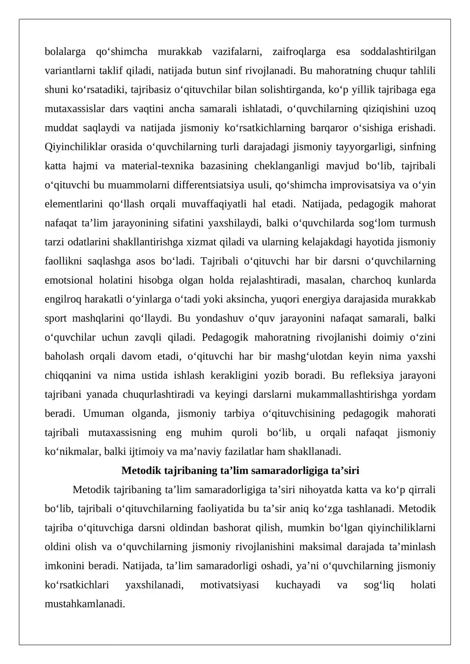 Tajribali o‘qituvchilar metodik tajribasi 4