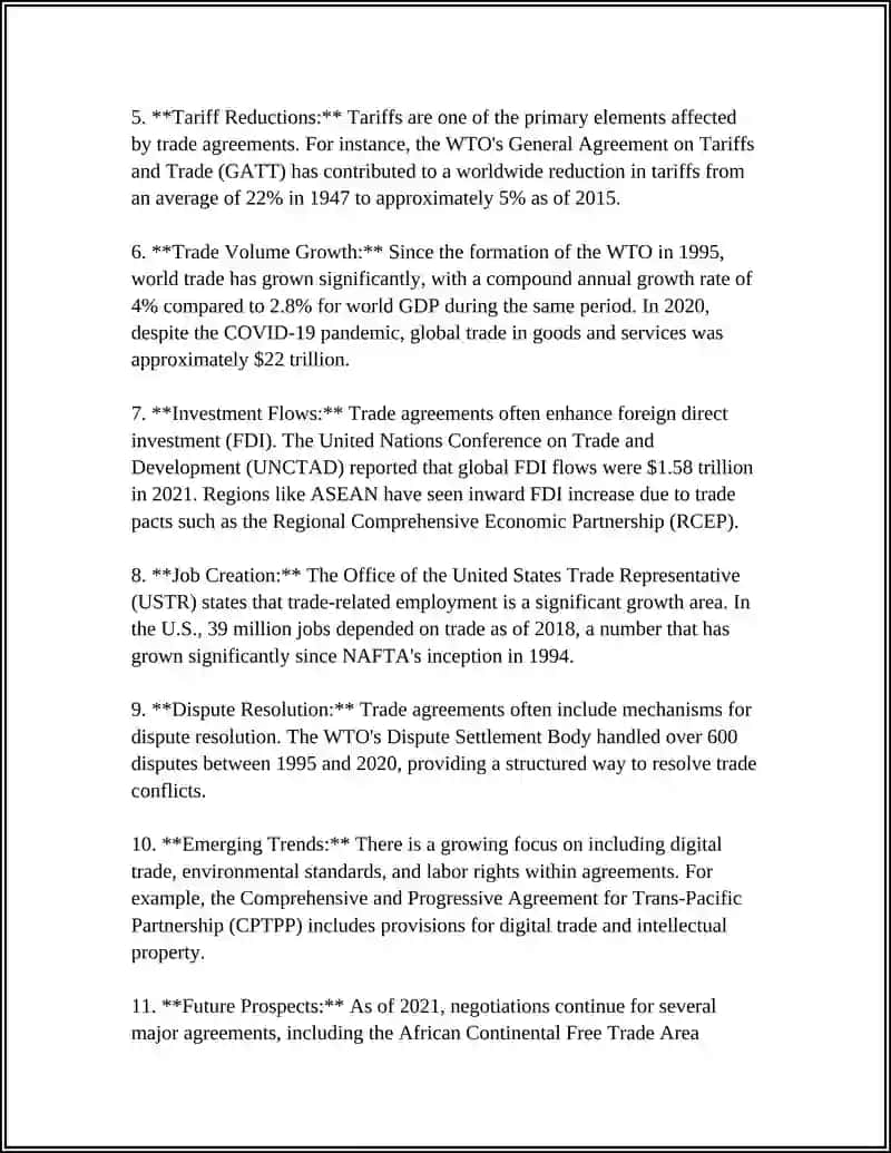 Economic Cooperation and Trade Agreements 4