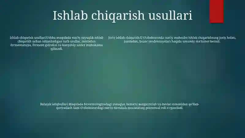 Sun'iy Oqsil Ozuqa Moddalari 4