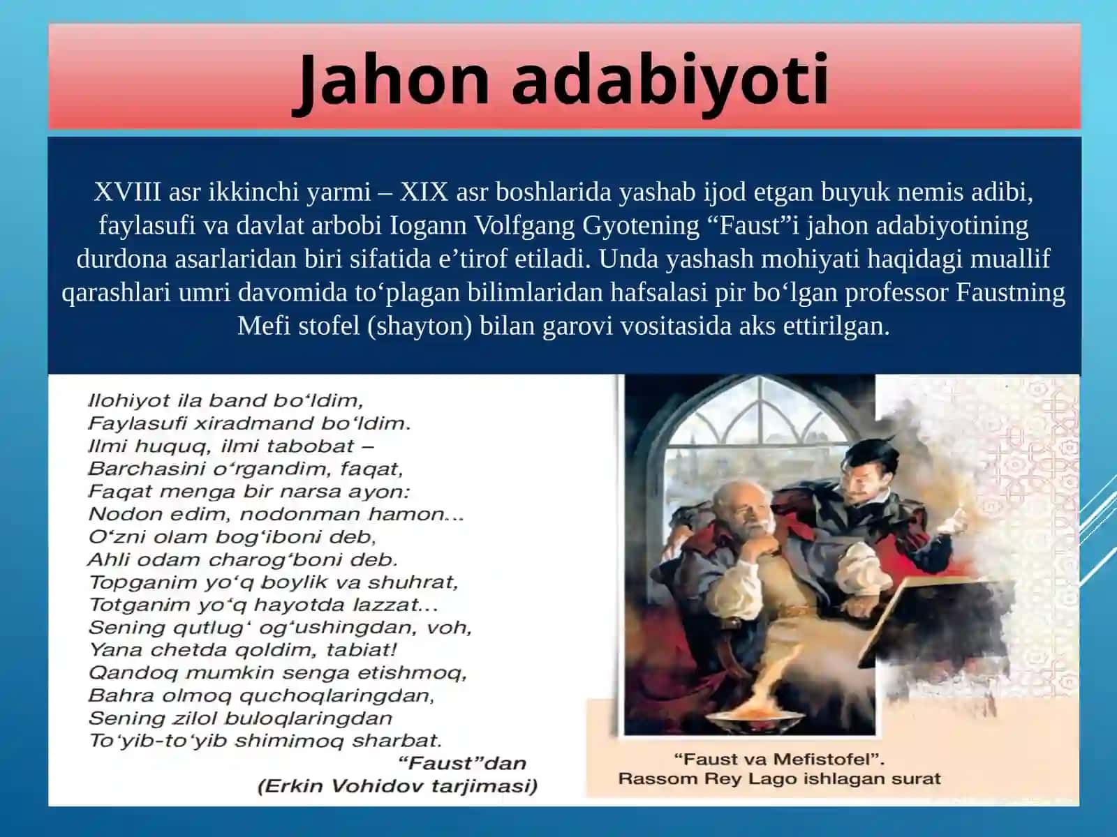 XVII–XIX ASRLAR JAHON ADABIYOTI 4