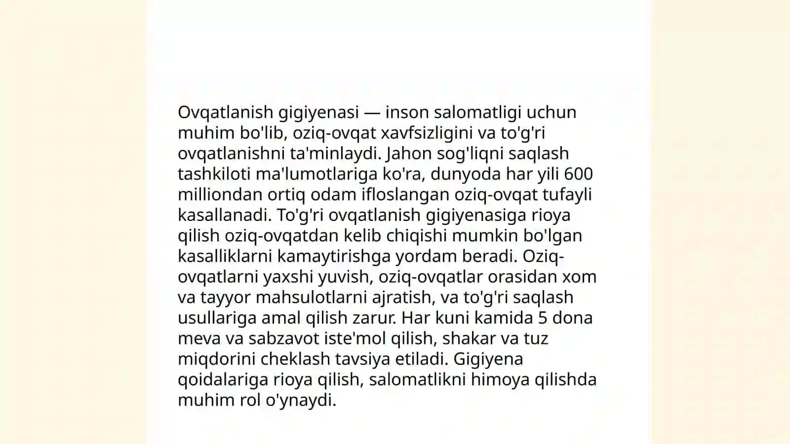 Chiniqishning gigenik asoslari 4