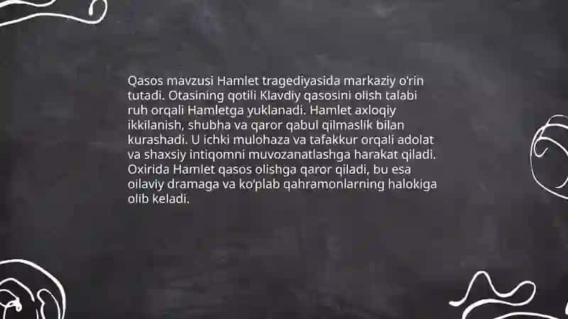 Uilyam Shekspirning Hamlet tragediyasi 4