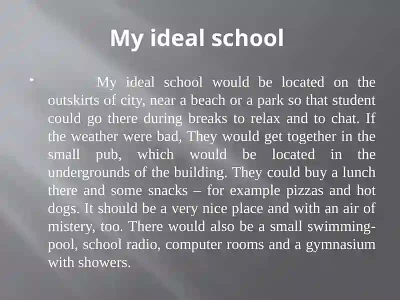 An Ideal School 4
