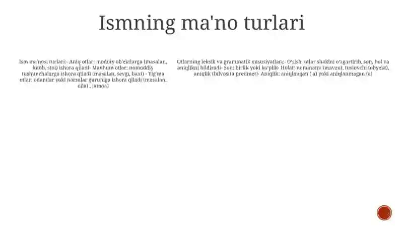 Ot. Otning Leksik Grammatik Xususiyatlari 4