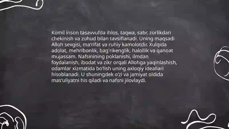 Komil inson tushunchasi tasavvufda 4