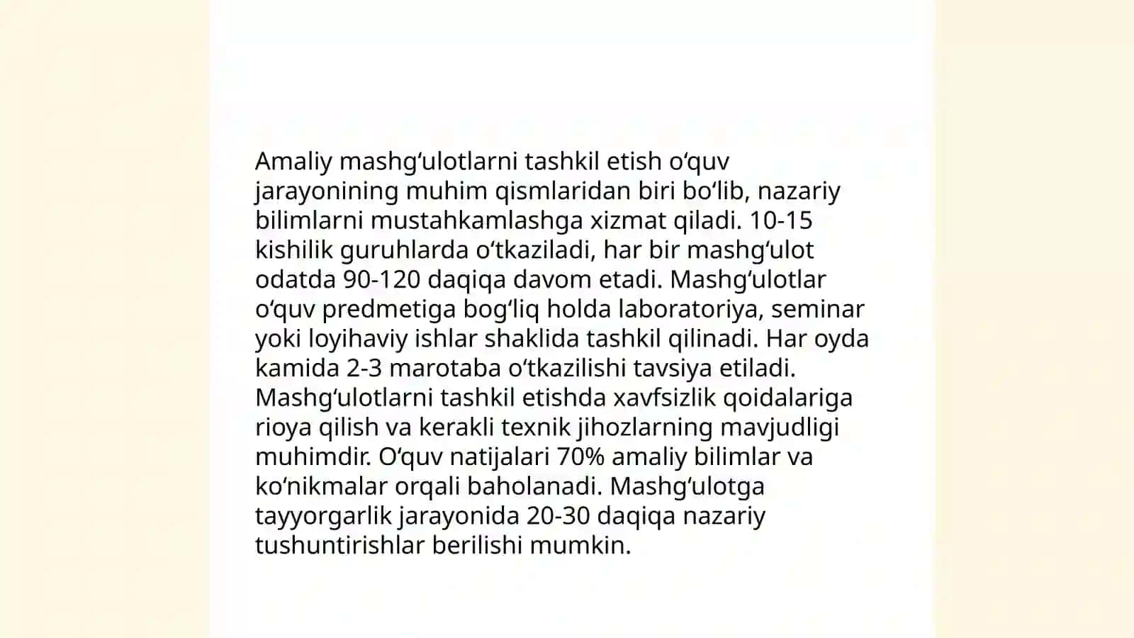 Maxsus fanlarni o'qitishning tashkiliy shakllari 4