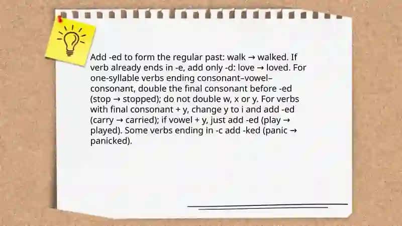Past simple 4