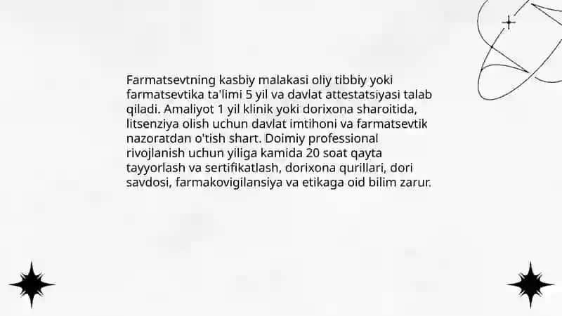 Farmatsevt- dorixona jamoasining a 'zosi 4