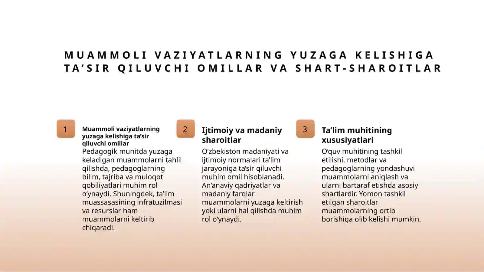Pedagogik faoliyatda muammoli vaziyatlar 4