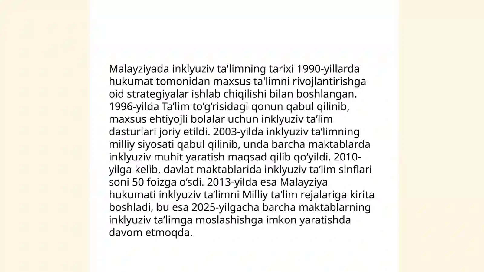 Malayziyaning Inklyuziv taʼlim tizimi 4