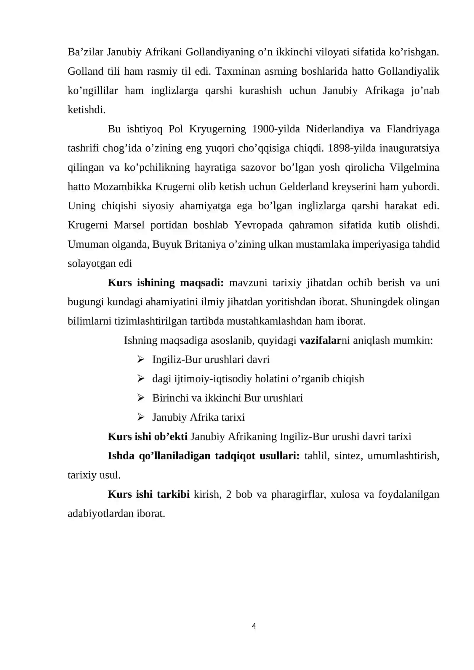 JANUBIY AFRIKA INGILIZ-BUR URUSHLARI DAVRIDA 4