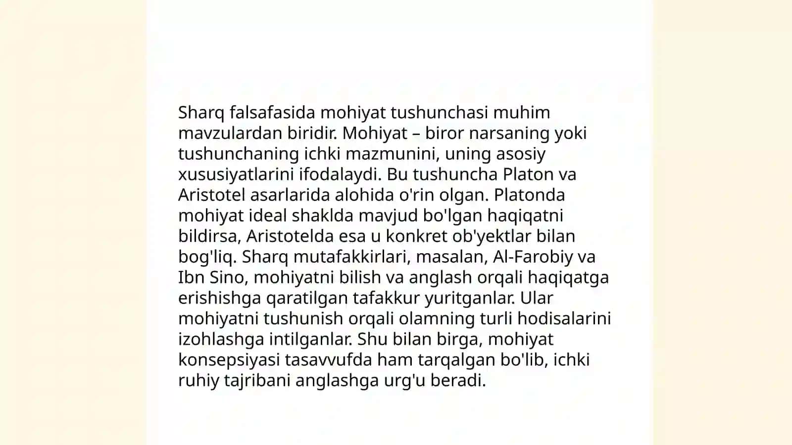 Falsafa mohiyatining tarixi 4